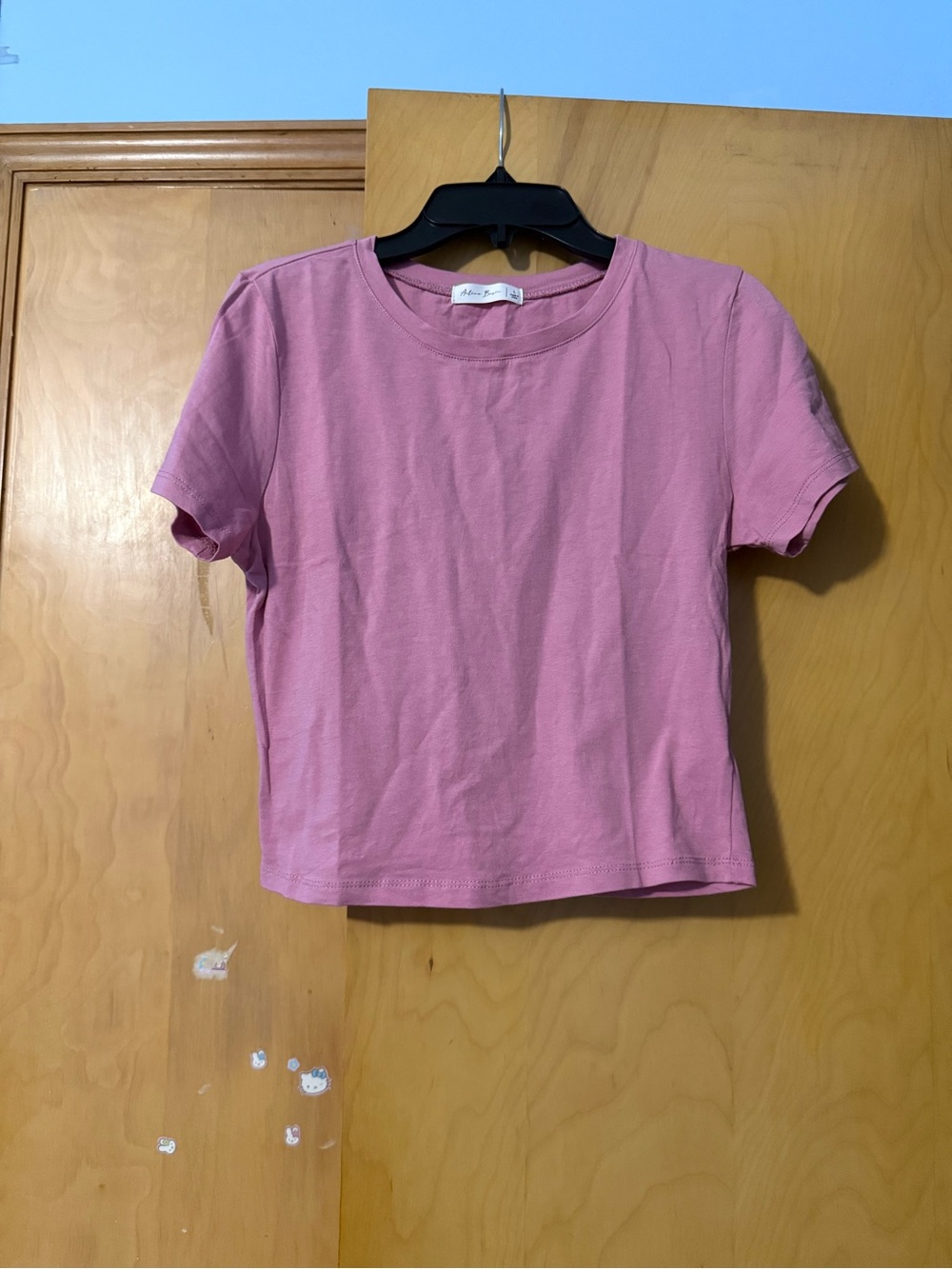 Active Basic Rose Pink Crewneck Tee